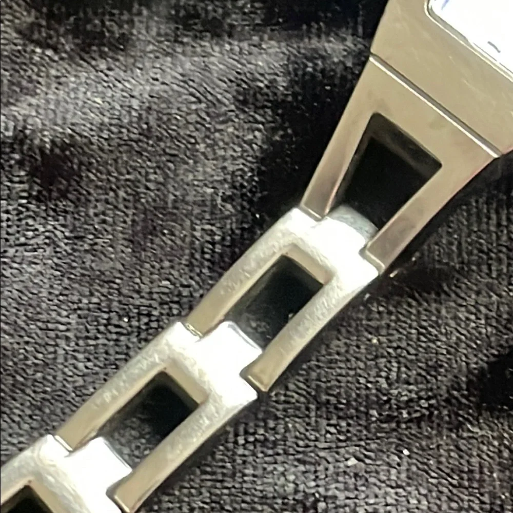 Ladies Silver Fossil Watch with Purple Face - Picture 4 of 5